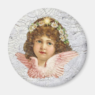 Crackled Angel Magnet