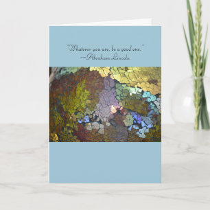 Crackled Glass Lincoln Associate's Degree Card