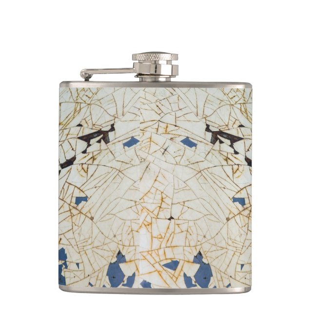 Crackled Paint Hip Flask (Front)