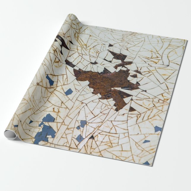 Crackled Paint Wrapping Paper (Unrolled)
