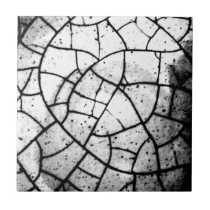Crackled texture ceramic tile
