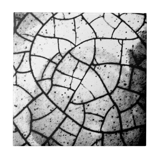 Crackled texture ceramic tile (Front)