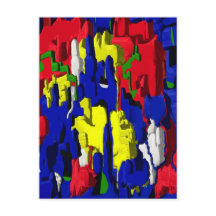 Cracks in blue, abstract