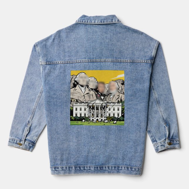 Cracks in the Foundations Denim Jacket (Back)