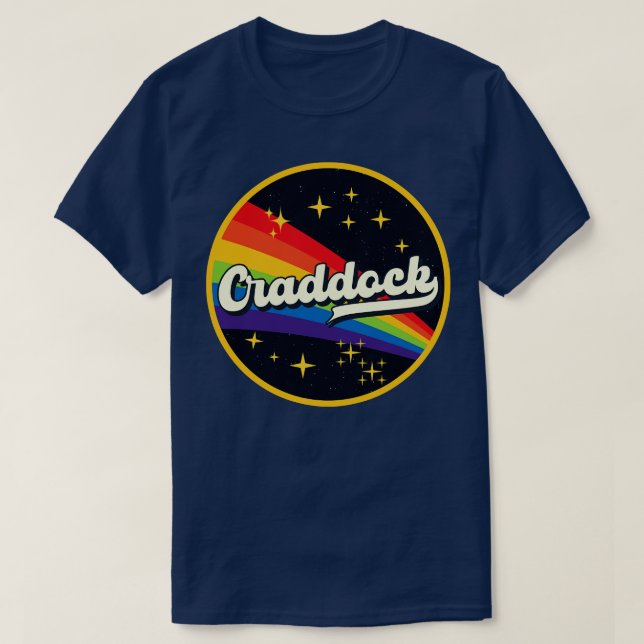 Craddock Rainbow In Space Vintage Style T-Shirt (Design Front)