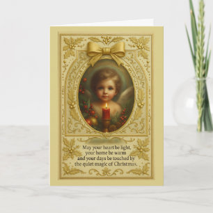 "Cradled in Candlelight: A Christmas Blessing" Card