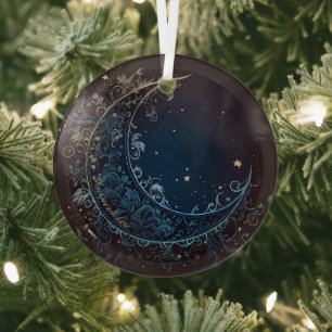 Craete Your Own Magical Filigree Moon Glass Tree Decoration