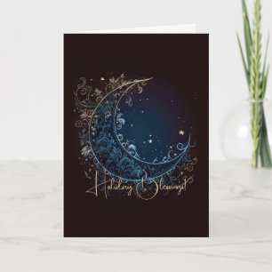 Craete Your Own Magical Filigree Moon Holiday Card