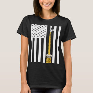 Craft Beer American Flag Beer Redneck Stuff USA Fl T-Shirt