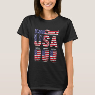 Craft Beer American Flag Usa 4th July Brewery T-Shirt