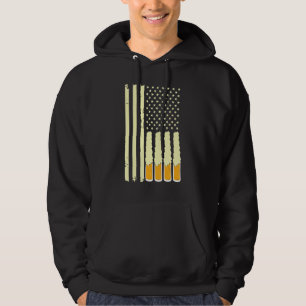 Craft Beer American Flag Usa 4th Of July Brewery Hoodie