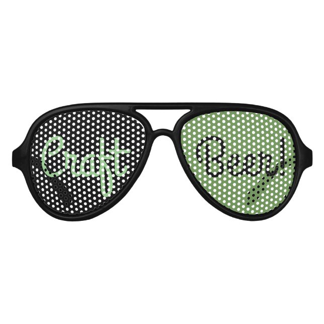 Craft Beer  Aviator Sunglasses (Front)