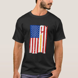 Craft Beer Brewery IPA Drinking American Flag USA T-Shirt