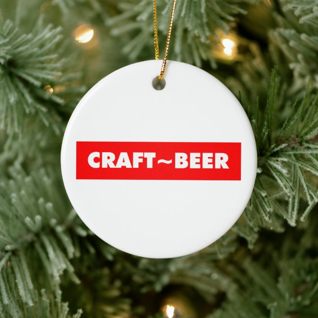 CRAFT BEER CERAMIC ORNAMENT (Tree)