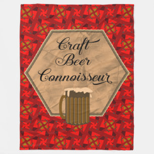 Craft Beer Connoisseur Fleece Blanket