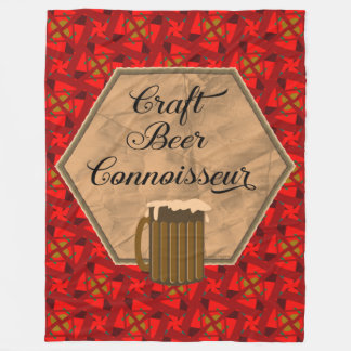 Craft Beer Connoisseur Fleece Blanket