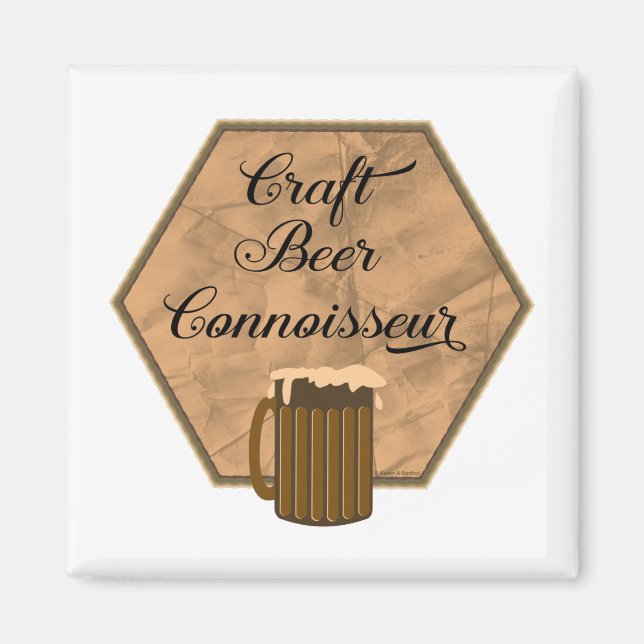Craft Beer Connoisseur Magnet (Front)