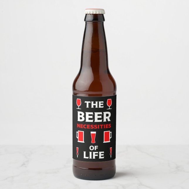 Craft Beer Drinkers Bottle Label (Front)