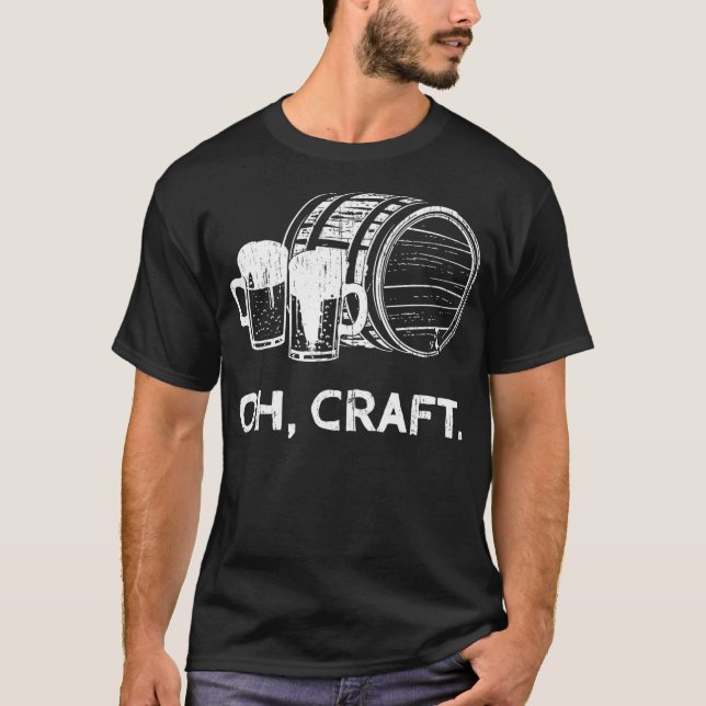 Craft Beer Drunkard Whiskey Gin Vodka Tee (Front)