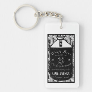 Craft Beer Growler  Key Ring