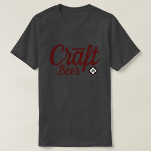 Craft Beer -Hops Symbol Ver.2 Burgundy T-Shirt