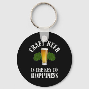Craft Beer Is The Key To Hoppiness Key Ring