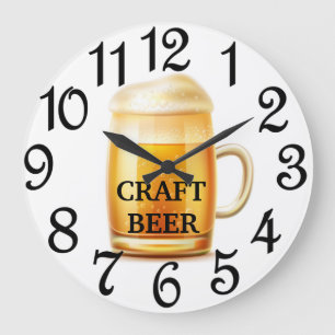 Craft Beer Large Clock