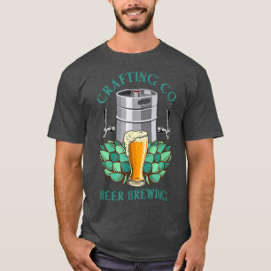 Craft Beer Lover Beer Brewer IPA Crafting Co  T-Shirt