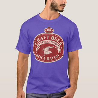 Craft Beer Lovers Label - Boca Raton Florida T-Shirt
