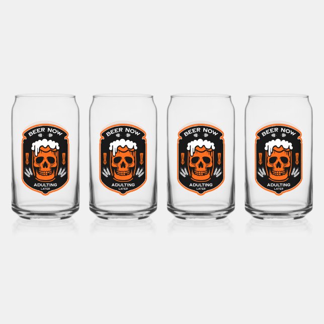 Craft Beer Oktoberfest Can Glass (Front)
