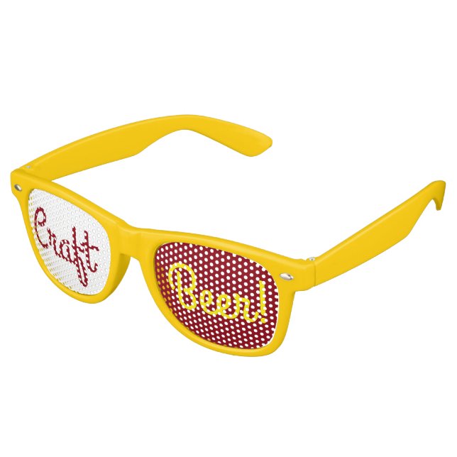 Craft Beer  Retro Sunglasses (Angled)