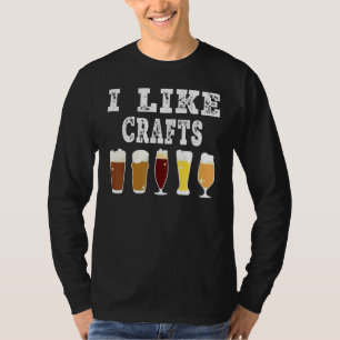 Craft Beer Vintage  I Do Crafts Home Brew Art T-Shirt