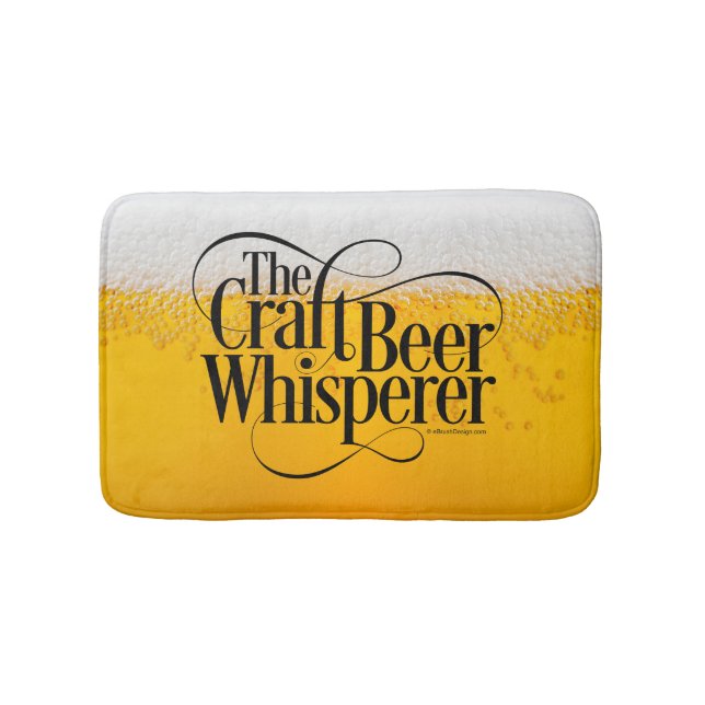 Craft Beer Whisperer Bath Mat (Front)