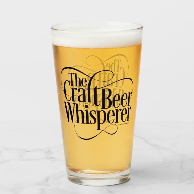 Craft Beer Whisperer Glass (Front Filled)