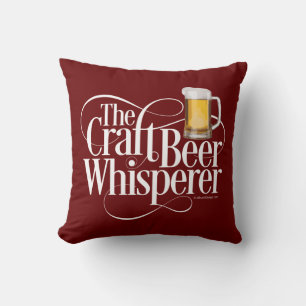 Craft Beer Whisperer Throw Pillow