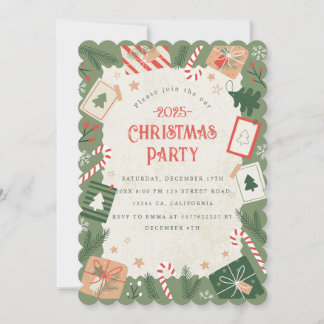 Craft Christmas Party Invitation