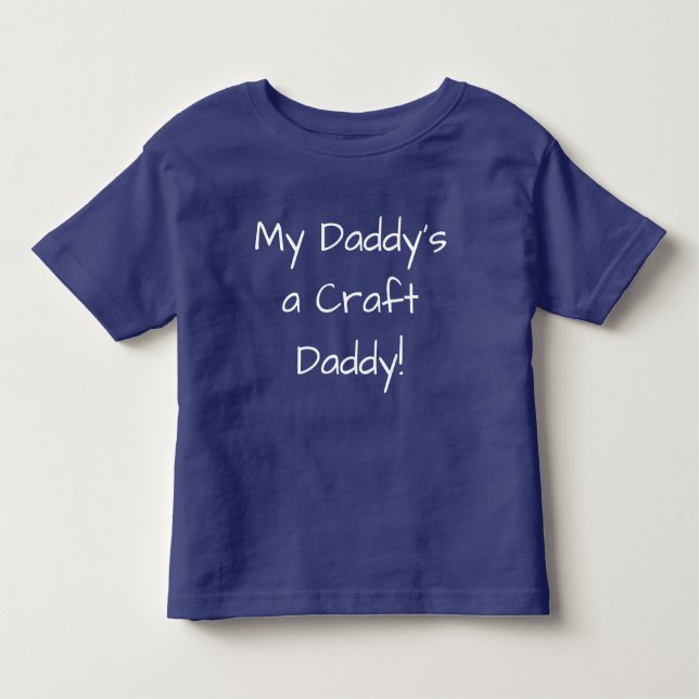 Craft Daddy Blog Logo Toddler Tee, Royal Blue Toddler T-Shirt (Front)