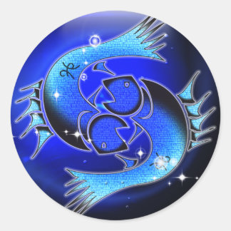 Craft Dungeon Zodiac - Pisces Classic Round Sticker