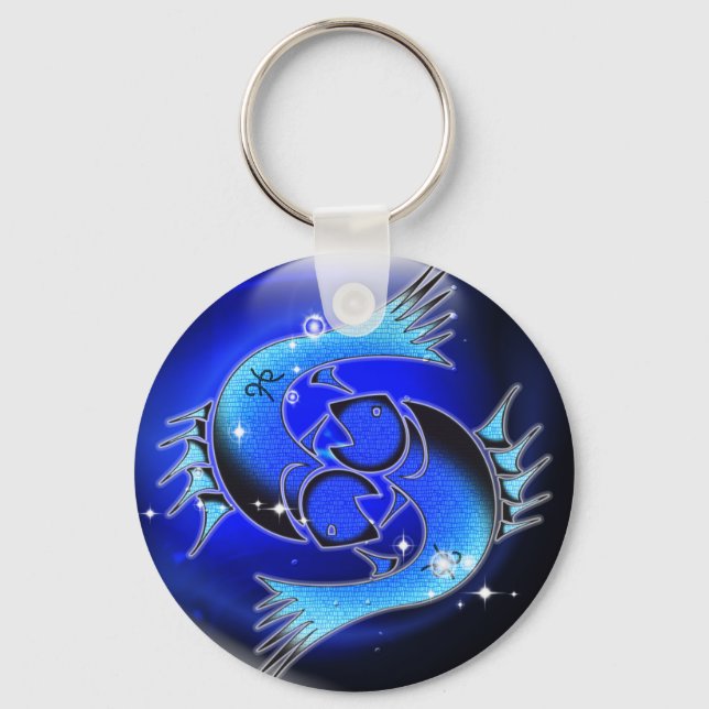 Craft Dungeon Zodiac - Pisces Key Ring (Front)