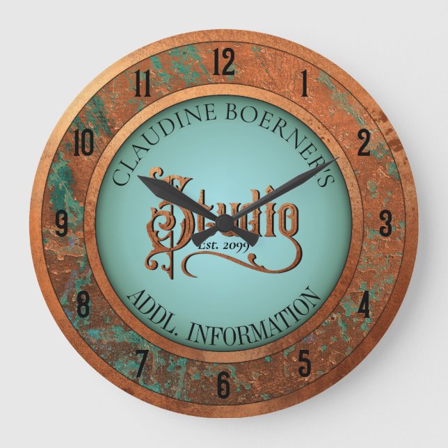 Craft Jewellery Sewing Hobby Studio Wall Clock (Front)