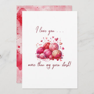 Craft Lovers Knitting Valentine Invitation