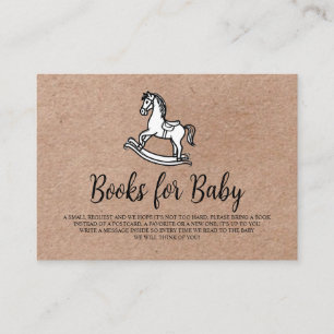 Craft Paper Rocking Horse Books for Baby  Enclosure Card