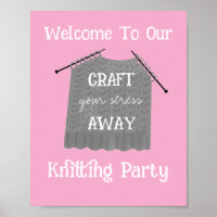 Craft Party For Healing Stress Welcome Sign