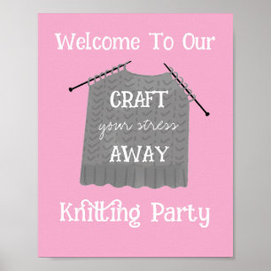 Craft Party For Healing Stress Welcome Sign