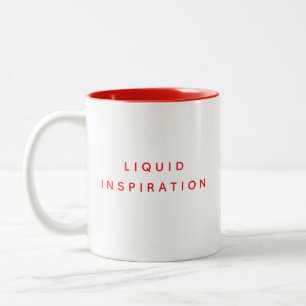 Craft Room Mug, Liquid Inspiration 030 Novelty Two-Tone Coffee Mug