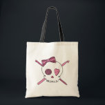Craft Skull (Pink) Tote Bag<br><div class="desc">This one is for the ultimate crafter,  the one who does it all!</div>