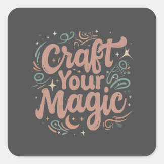 craft square sticker