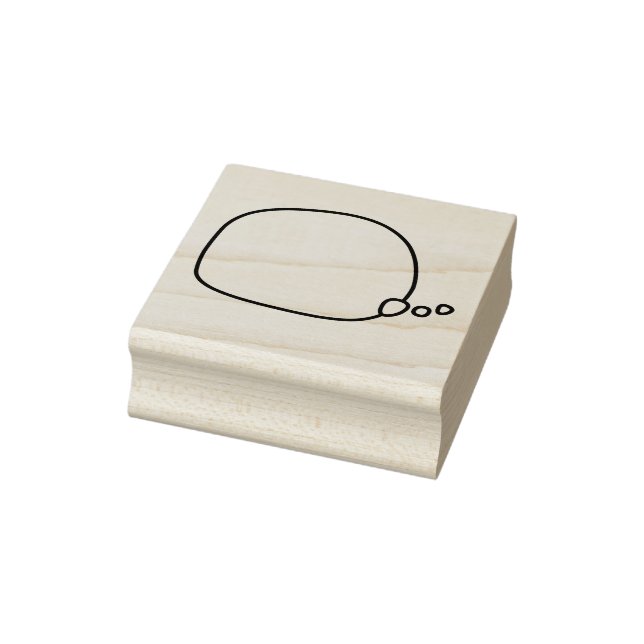 Craft thought bubble or balloon - right tailed rubber stamp (Stamp)