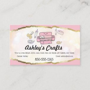 Craft Vinyl Foil Business Card - Silhouette Cricut