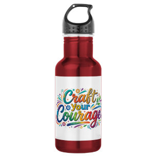 Craft Your Courage – Motivational Inspirational Ty 532 Ml Water Bottle